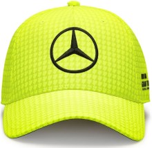 Dětská kšiltovka Mercedes Jr Map F1 LH Col Driver BB Cap Neon Yellow_3