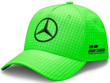 Kšiltovka Mercedes Unisex Map F1 LH Col Driver BB Cap Neon Green_1