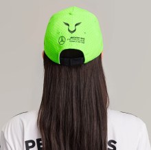 Kšiltovka Mercedes Unisex Map F1 LH Col Driver BB Cap Neon Green_6