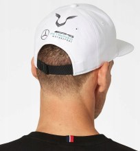 Kšiltovka Mercedes Hamilton Flat Brim Cap White_6