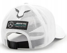 Kšiltovka Mercedes Hamilton Team Trucker Cap White_4