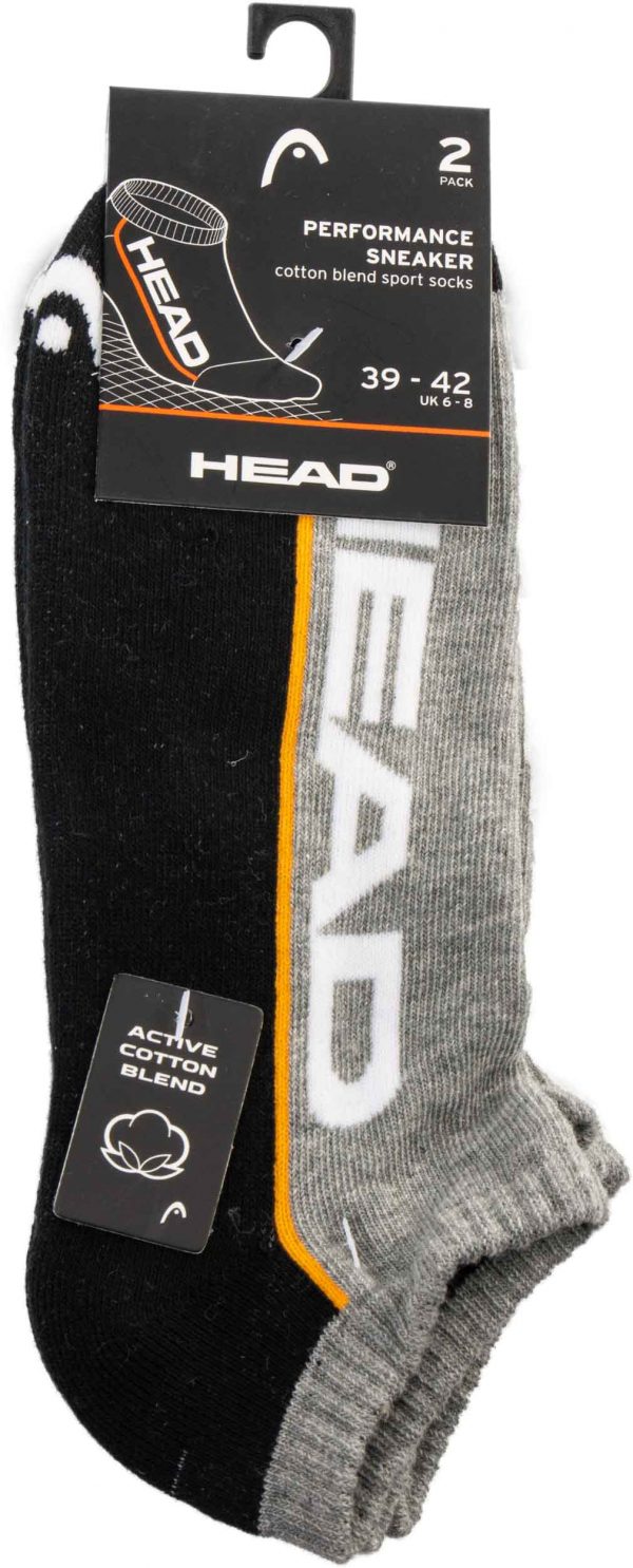 Ponožky Head Sneaker 2-pack Grey-Black