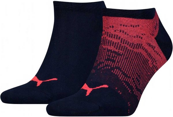Ponožky Puma Sneakers 2P Black Red, K Sporting