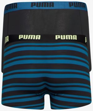 Pánské boxerky Puma Heritage Stripe Boxer 2-Pack Petrol Blue, K Sporting