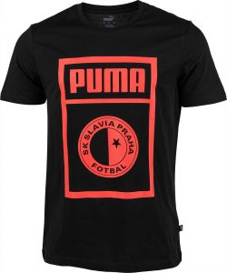 Pánské triko Puma SLAVIA PRAGUE GRAPHIC TEE, K Sporting