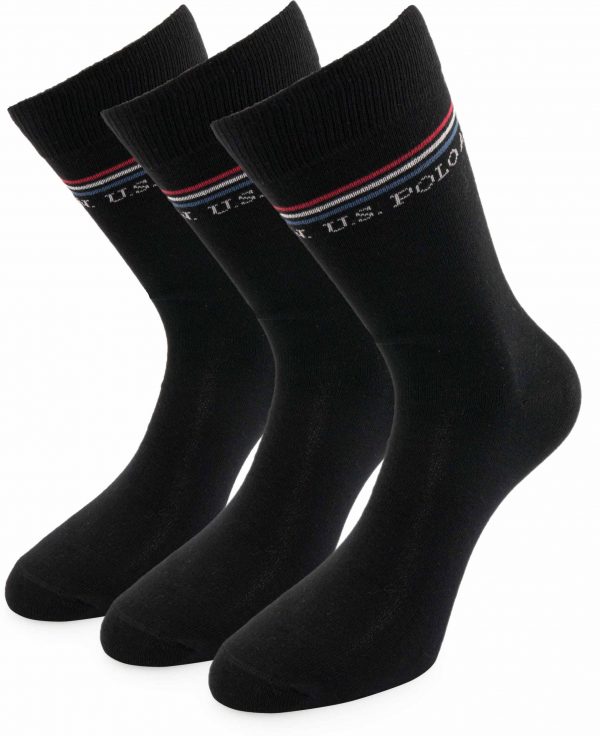 Ponožky U.S. Polo Assn. 3-pack schwarz