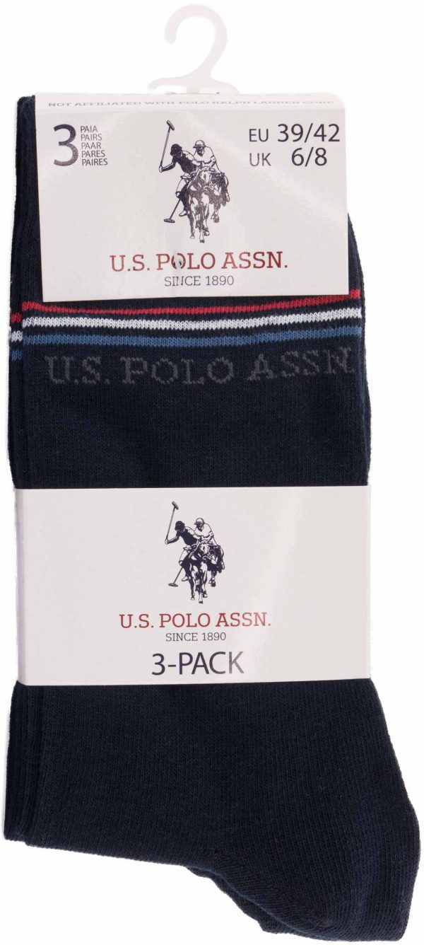 Ponožky U.S. Polo Assn. 3-pack marine