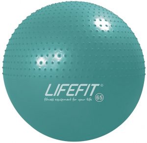 Gymnastický masážní míč Lifefit Massage Ball 65cm, tyrkys