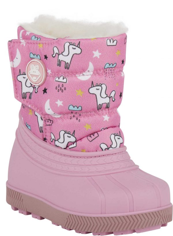 Dětská zimní obuv Coqui MIKI pink unicorn