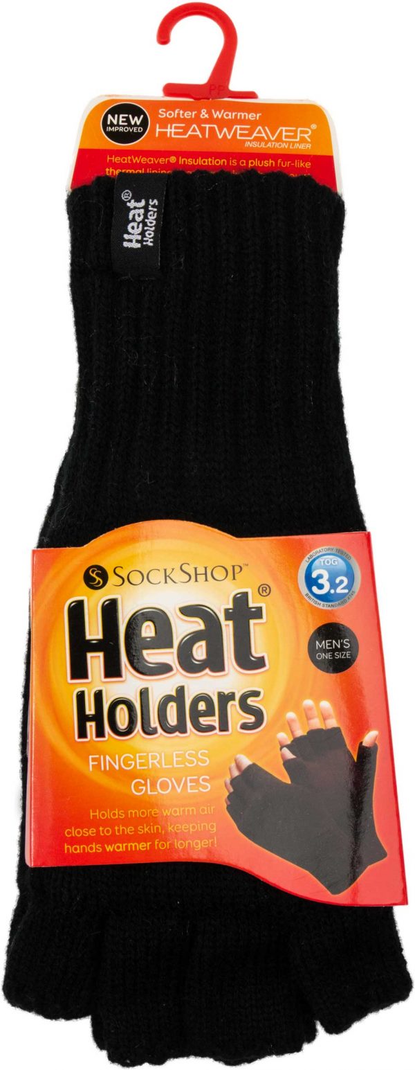 Pánské zimní bezprstové rukavice Heat Holders černé