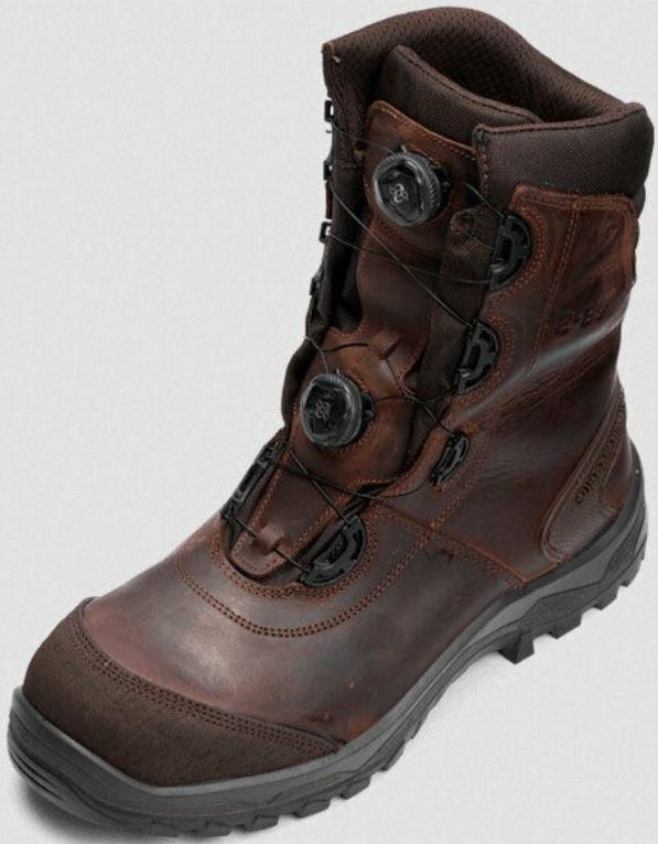 Kožená obuv Grisport Military Protection boots with double Boa® S3 Brown