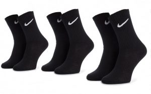 3 páry ponožek Nike Everday Lightweight Crew 3Pack Socks Black