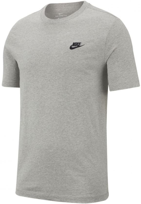 Pánské triko Nike Club T-Shirt Grey Black