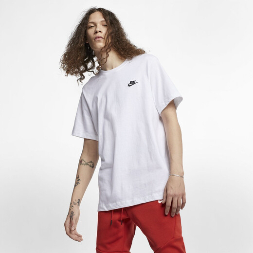 Pánské triko Nike Club T-Shirt Grey White
