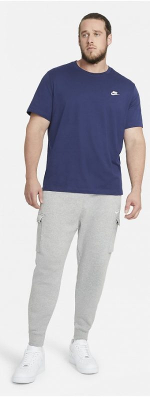 Pánské triko Nike Club T-Shirt Grey Navy