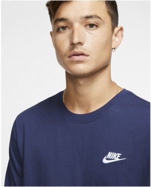 Pánské triko Nike Club T-Shirt Grey Navy