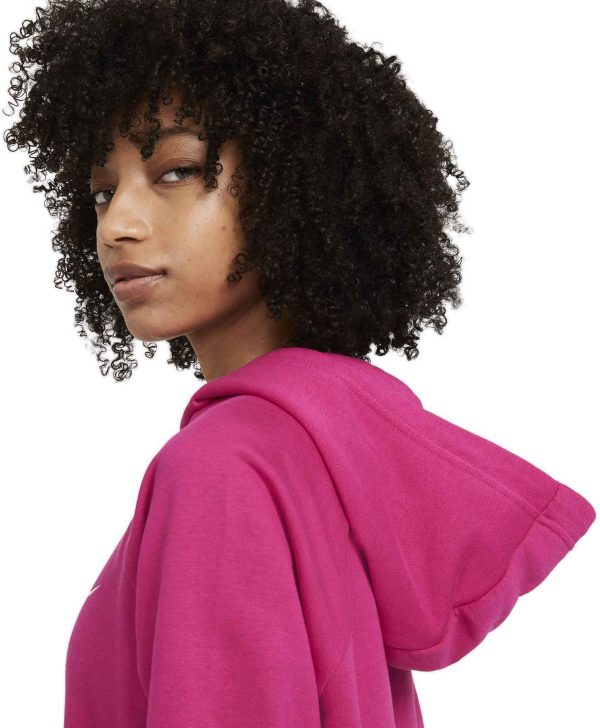 Dámské mikina Nike Essential Hoodie Fleece Pullover Fuchsia