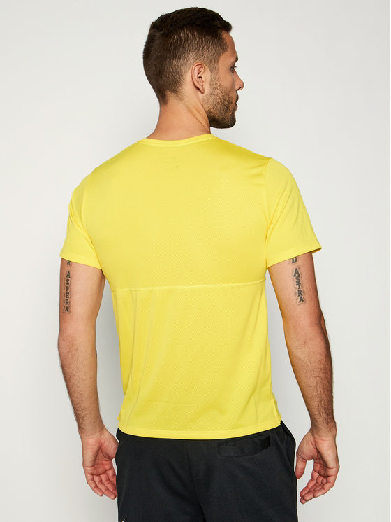 Pánské triko Nike Breathe Run T-Shirt Yellow