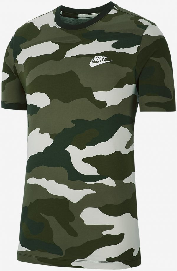 Pánské triko Nike Men Camo T-shirt Olive