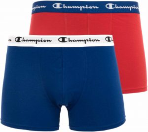 Pánské boxerky Champion 2-pack boxer shorts Red-Blue
