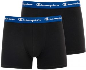 Pánské boxerky Champion 2-pack boxer shorts Blue-black