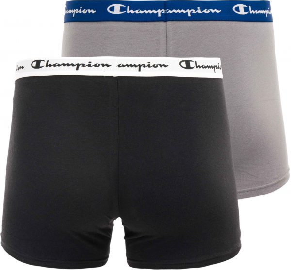 Pánské boxerky Champion 2-pack boxer shorts Black-Grey