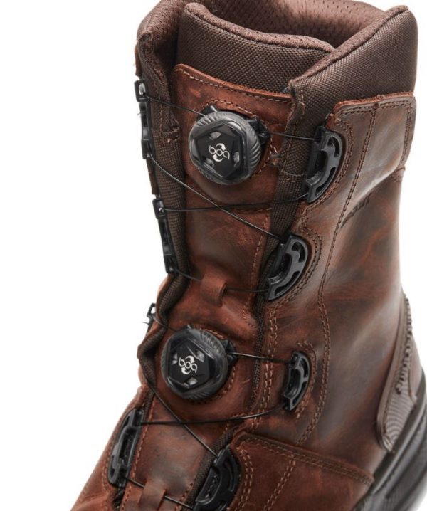Kožená obuv Grisport Winter Safety boots with double Boa® S3 Brown