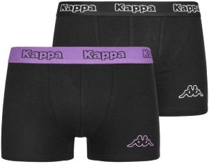Pánské boxerky KAPPA 2-pack Black-Violet