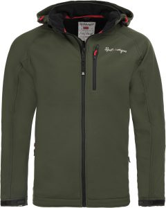 Pánská softshellová bunda Spitsbergen Norway Men 3-layer Jacket Army Green