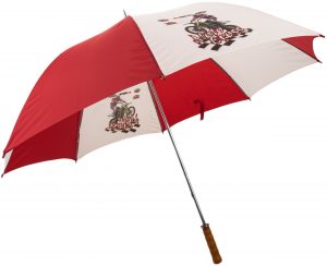Deštník Impliva Umbrella Red-White Moto1