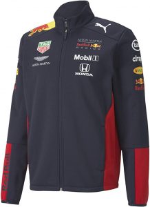 Dětská softshellová bunda Red Bull Jr Aston Martin Team Softshell Jacket Navy