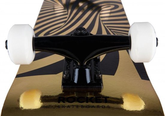 Skateboard Rocket Twisted Foil Gold 7.50 INCH