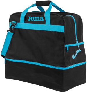 Sportovní taška Joma Bag Training III Black-Fluor Turqoise Large