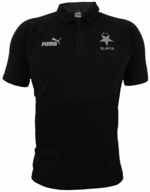 Pánské polotriko Slavia Puma TeamFinal Casual Polo black
