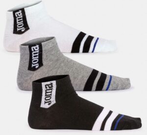 Ponožky Joma BETA SOCKS WHITE MELANGE GREY BLACK