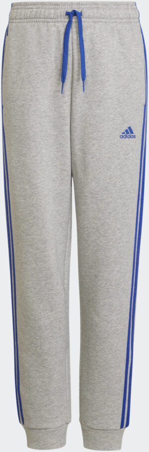Dětské tepláky Adidas Jr Trainings Pants 3 Stripes Medium Grey Heather Royal Blue