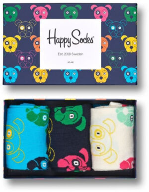 Dárkový box Happy Socks 3-Pack Mixed Dog Socks Gift Set