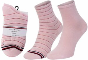 Dámské ponožky Tommy Hilfiger 2-Pack Preppy Pink
