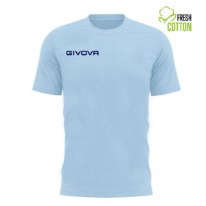 Bavlněné triko Givova Fresh azul claro