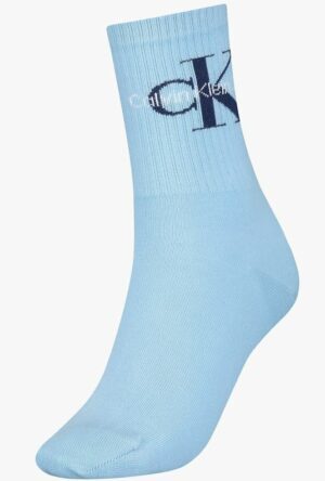 Dámské ponožky Calvin Klein Rib Light Blue 37-41