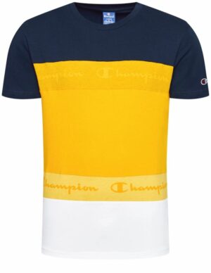 Pánské triko Champion Shirt Navy-Yellow-White