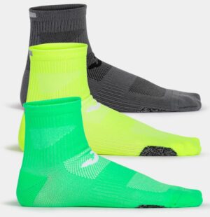 Běžecké ponožky JOMA Uni 3-pack green-grey-yellow