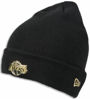 Zimní čepice New Era Men Flawless La Lakers Beanie Black-Gold