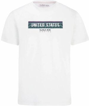 Pánské triko Red Bull Men Racing F1 Specal Edition USA T-Shirt White