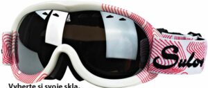 Juniorské lyžařské brýle Sulov PASSO bílo-růžové
