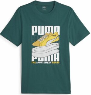 Pánské triko PUMA Graphic  Sneaker Green