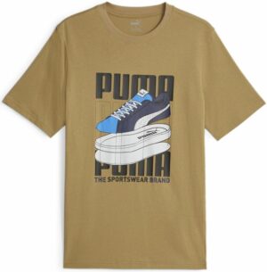 Pánské triko PUMA Graphic  Sneaker Beige