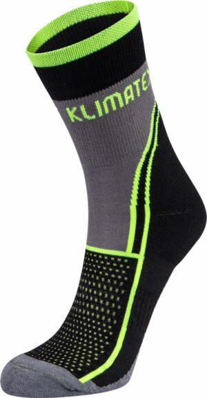 Sportovní ponožky KLIMATEX Korbin černá-žlutá neon