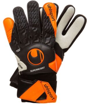 Brankářské rukavice Uhlsport Super Resist HN VM Black-Fluo/Orange-Black