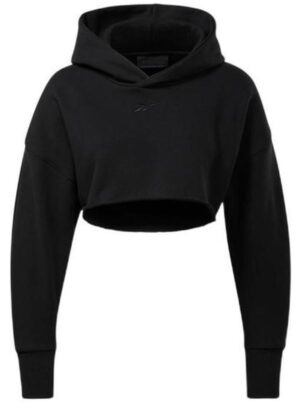 Dámská zkrácená mikina Reebok Cardi Crop Sweatshirt Black
